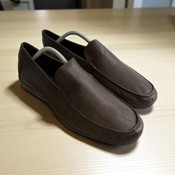 Ecco S Lite Moc Loafers Mens 44/10-10.5 Brown Leather Venetian Slip On  Shoes main image 7